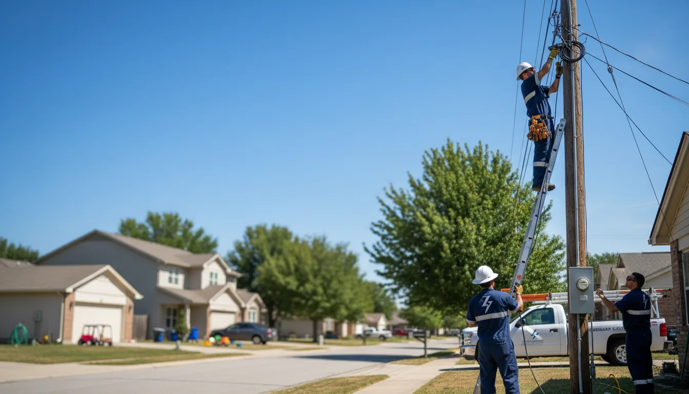 Residential electrician providing installation services in Montgomery Village, MD